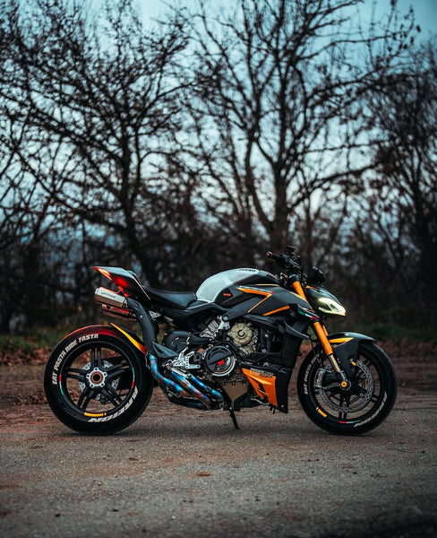 Ducati Panigale-Streetfighter V4,V4S,V4R & V4,V4SP High Mount Exhaust System 2018-24
