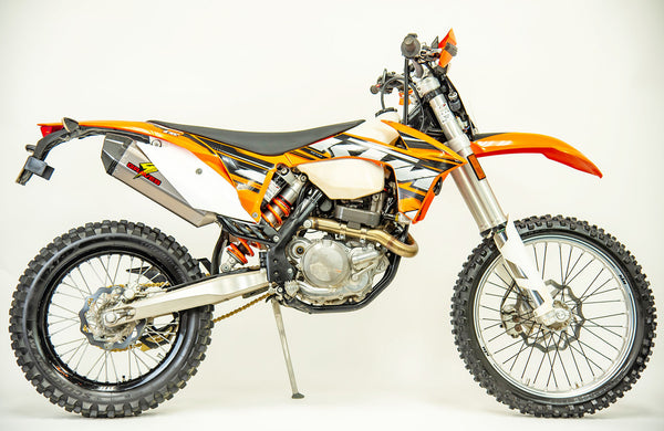 Graves Motorsports Titanium Octagon Dual Sport / Offroad Slip-on Exhaust - Carbon End Cap