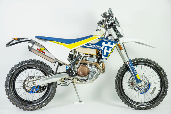 Graves Motorsports Titanium Octagon Dual Sport / Off-road Slip-on Exhaust - Carbon End Cap
