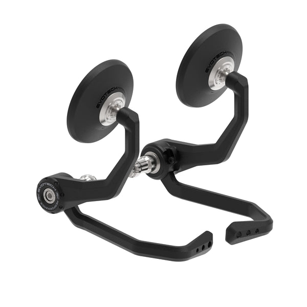 Evotech Performance Bar End Mirrors / Brake and Clutch Protector Kit (Retro) - Ducati Monster 950 (2021+)