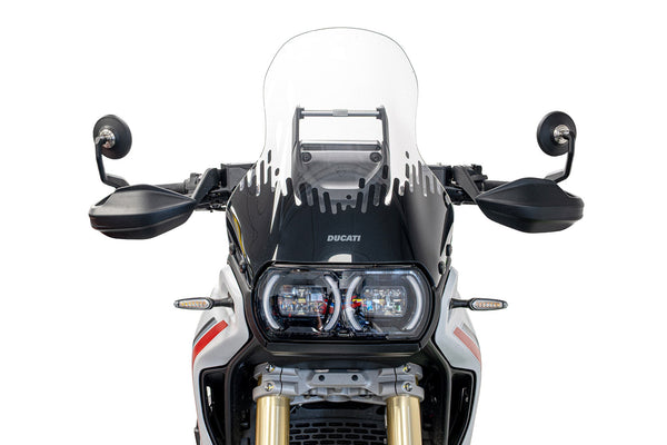Evotech Performance Handguard Bar End Mirrors (Retro) - Ducati DesertX V2 (2026+)
