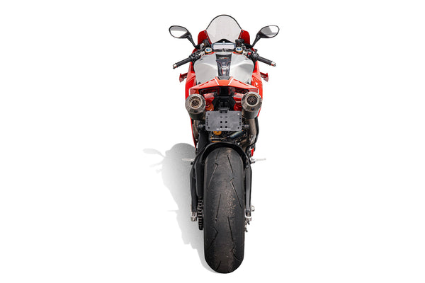 Evotech Performance Ducati Panigale V4 R Dynamic Tail Tidy (2026+) with Sequential Indicators For Akrapovic Titanium Full Race Exhaust System