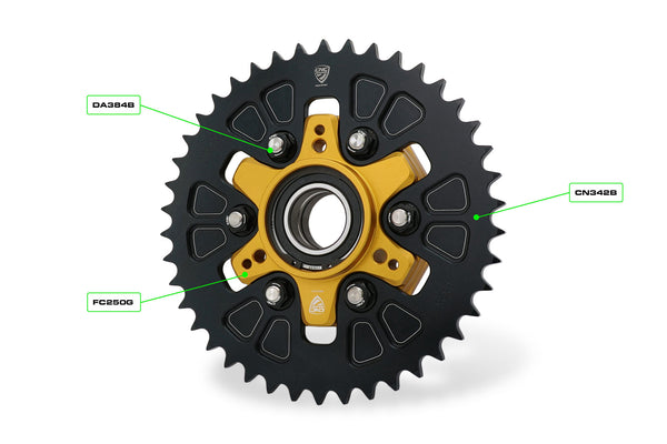 CNC RACING | Ring gear ergal T42 P525 Ducati Multistrada V4