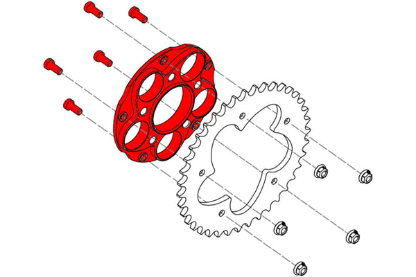 CNC RACING | Cush drive hub flange Ducati