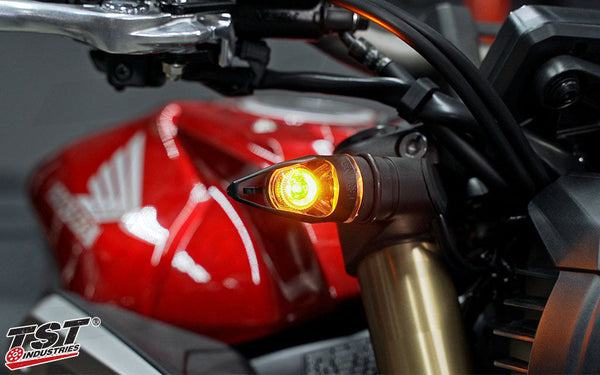 TST MECH-GTR Front LED Turn Signals for Honda CB650R 2019-2023