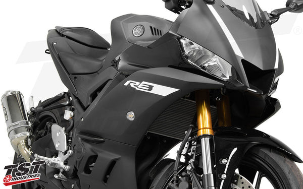 TST GTR Front LED Flushmount Turn Signals for Yamaha YZF-R3 2015-2024