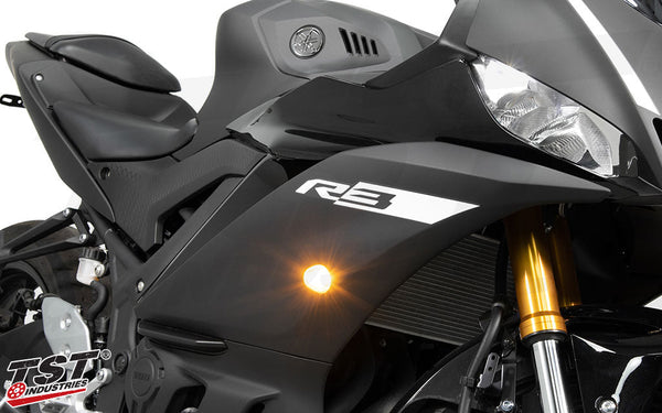 TST GTR Front LED Flushmount Turn Signals for Yamaha YZF-R3 2015-2024
