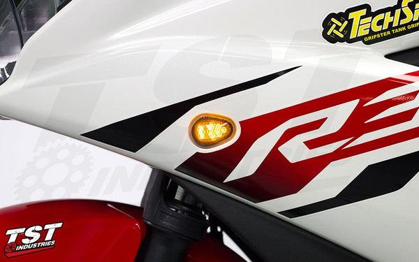 TST GTR Front LED Flushmount Turn Signals for Yamaha YZF-R3 2015-2024
