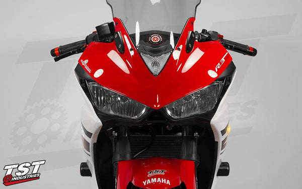 TST HALO-GTR Front LED Flushmount Turn Signals for Yamaha YZF-R3 2015-2024