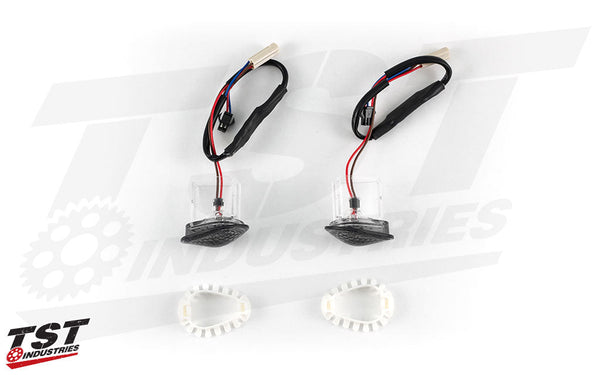 TST GTR Front LED Flushmount Turn Signals for Yamaha YZF-R3 2015-2024