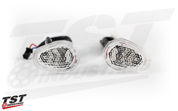 TST GTR Front LED Flushmount Turn Signals for Yamaha YZF-R3 2015-2024