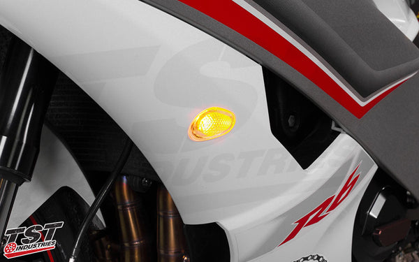 TST GTR Front LED Flushmount Turn Signals for Yamaha YZF-R6 2008-2016