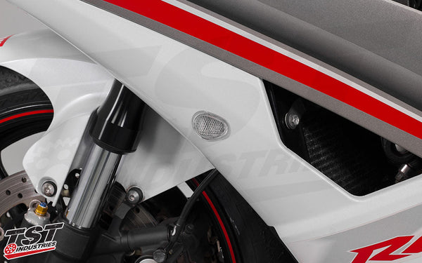TST GTR Front LED Flushmount Turn Signals for Yamaha YZF-R6 2008-2016
