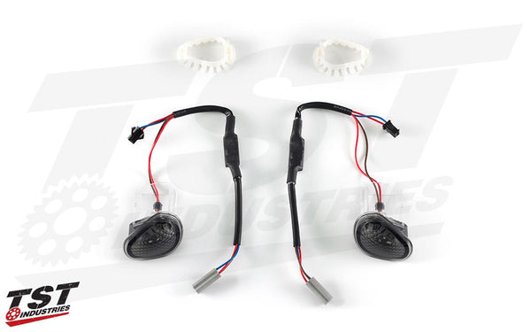TST GTR Front LED Flushmount Turn Signals for Yamaha YZF-R6 2008-2016