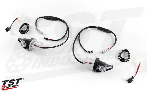 TST MECH-GTR Front LED Turn Signals for Select FZ/MT Yamaha Models