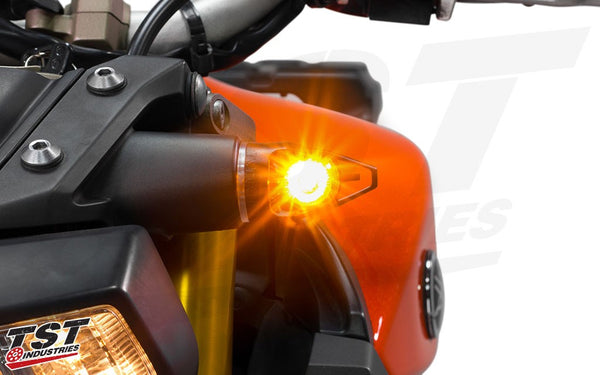 TST MECH-GTR Front LED Turn Signals for Select FZ/MT Yamaha Models