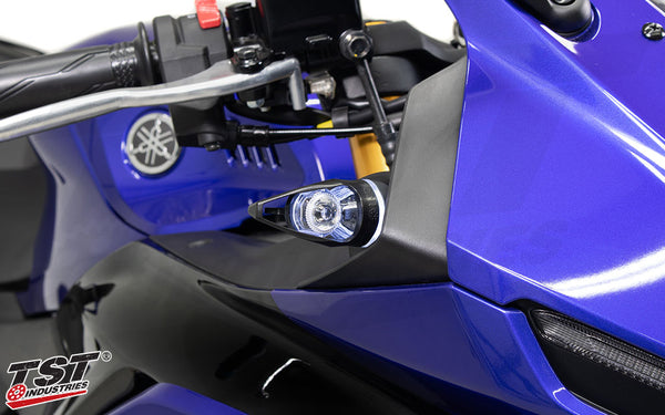 TST MECH-GTR Front LED Turn Signals for Yamaha YZF-R3 2025+