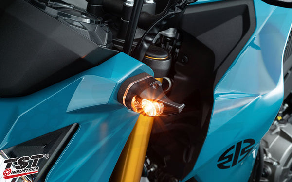 TST MECH-GTR Front LED Turn Signals for Kawasaki Z125 PRO 2017+