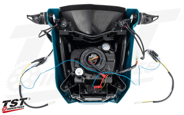 TST MECH-GTR Front LED Turn Signals for Kawasaki Z125 PRO 2017+