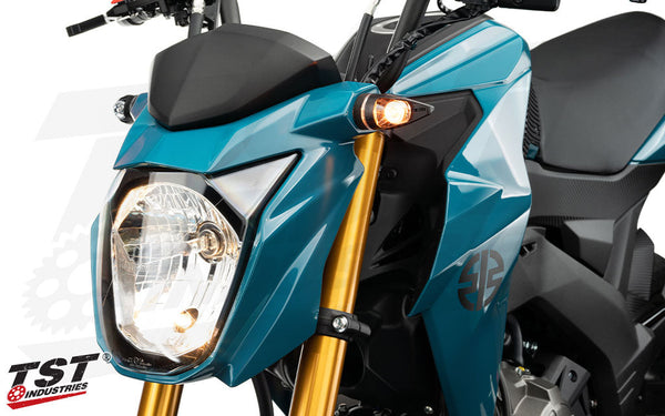 TST MECH-GTR Front LED Turn Signals for Kawasaki Z125 PRO 2017+