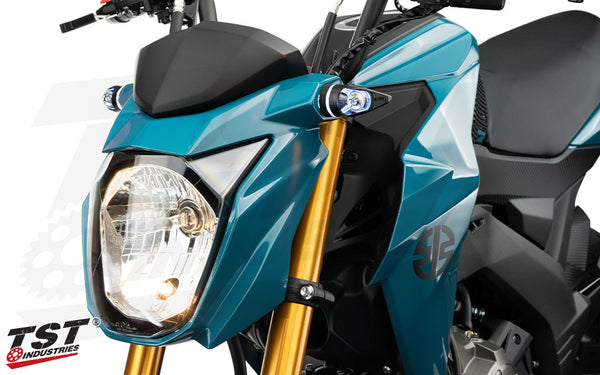 TST MECH-GTR Front LED Turn Signals for Kawasaki Z125 PRO 2017+