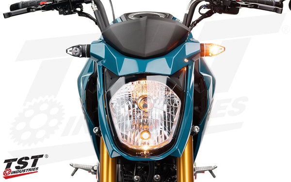 TST MECH-GTR Front LED Turn Signals for Kawasaki Z125 PRO 2017+