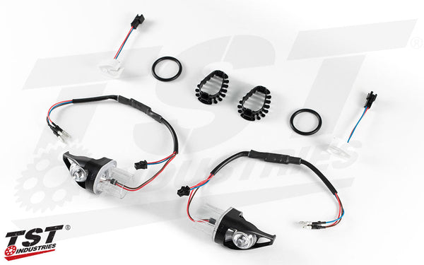 TST MECH-GTR Front LED Turn Signals for Yamaha FZ8