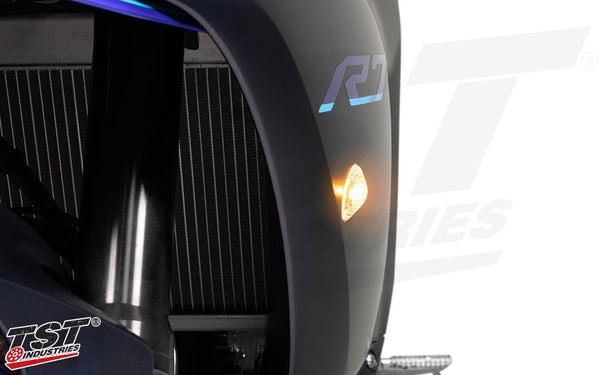 TST GTR Front LED Flushmount Turn Signals for Yamaha YZF-R7 2022-2025