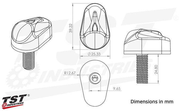 TST LED Front Flushmount Turn Signals | Multiple Models