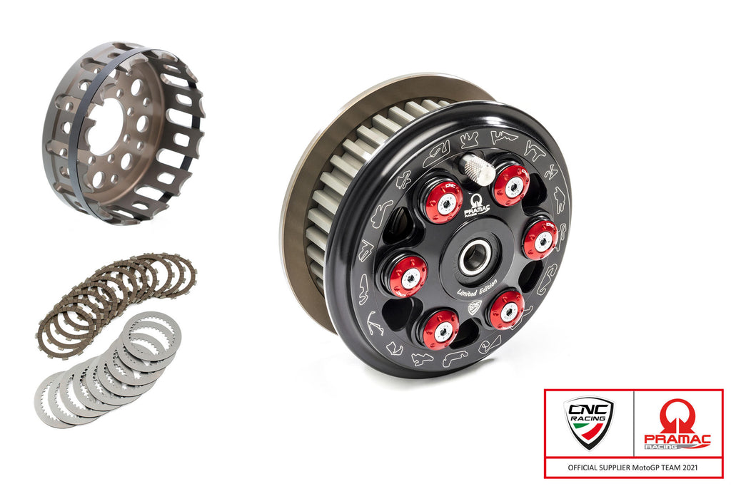 CNC RACING | SLIPPER CLUTCH MASTER TECH TEAM PRAMAC LIM. ED. FULL KIT - 12 TEETH ORGANIC
