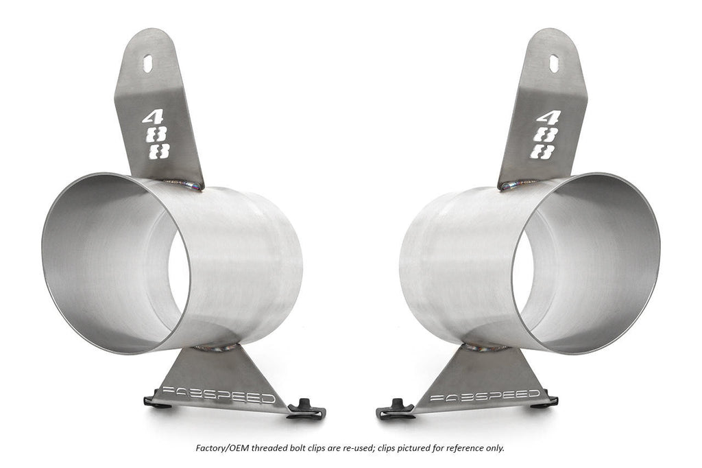 FABSPEED Ferrari 488 Challenge Style Titanium Tips (2016+) – image 1