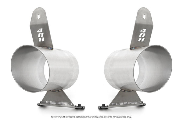 FABSPEED Ferrari 488 Challenge Style Titanium Tips (2016+) – image 1