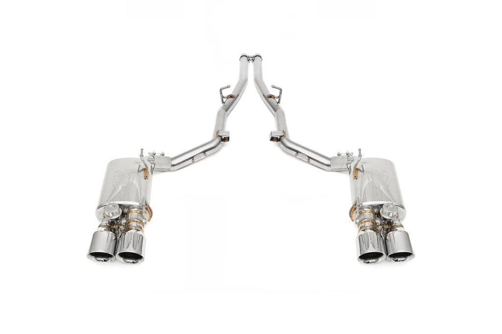 FABSPEED Maserati Ghibli Valved Rear Mufflers (2013+) – official product image 1