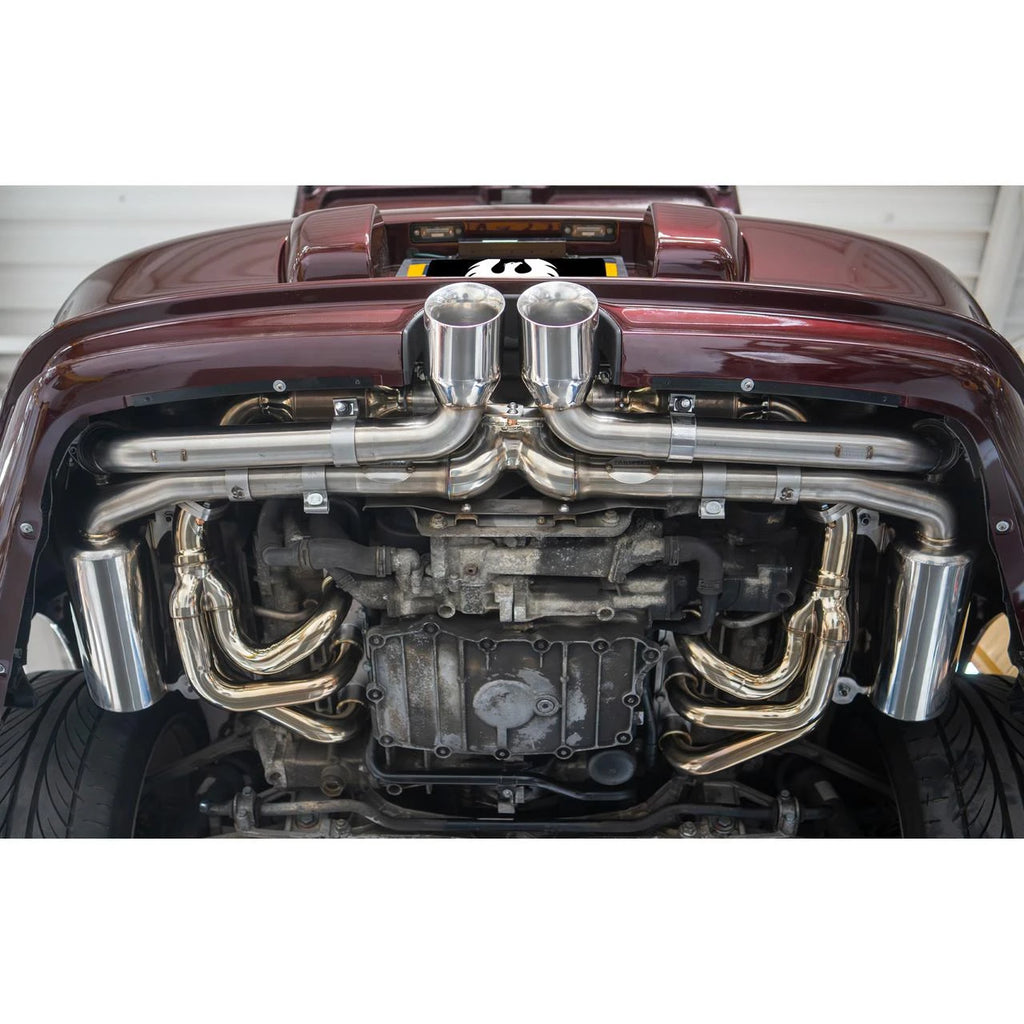 FABSPEED Porsche 996/997.1 Carrera GT3 Center Outlet Conversion Tips – official product image 1
