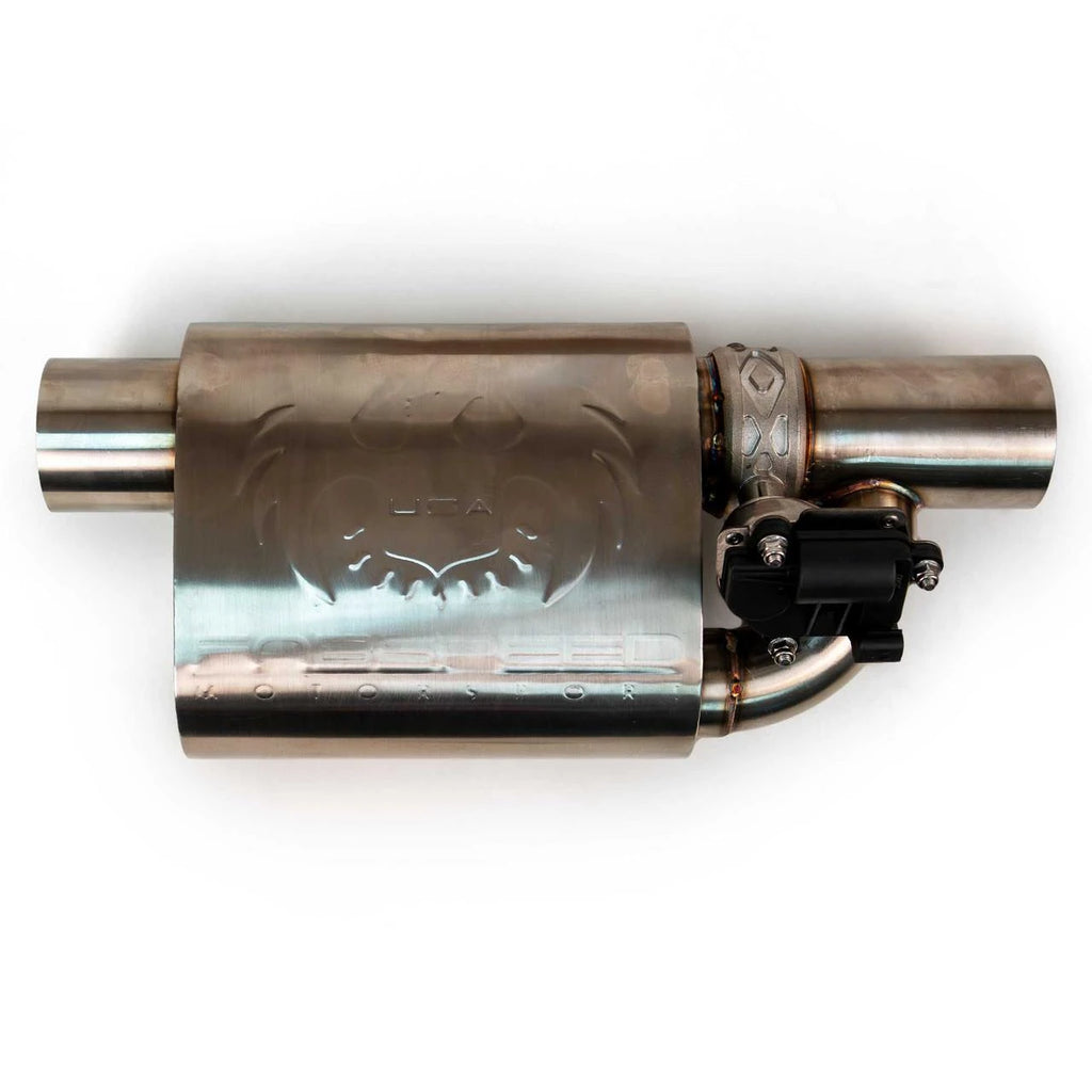 FABSPEED Universal Valved Muffler – official product image 1