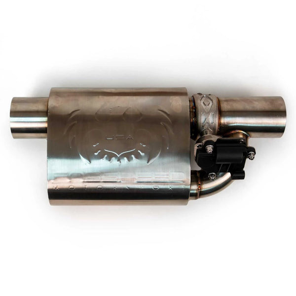FABSPEED Universal Valved Muffler – official product image 1
