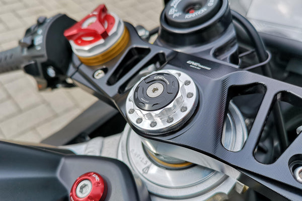 CNC RACING | Steering stem top plate nut Aprilia
