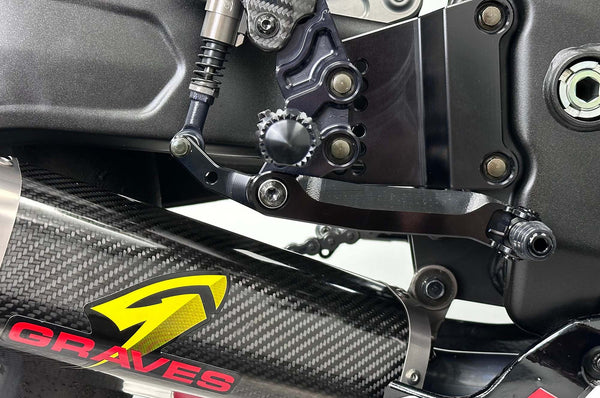 Graves Motorsports ZX-4RR / ZX-4R Brake Lever Upgrade for Galespeed Rear Master - Black