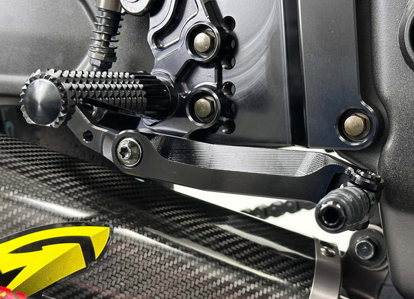 Graves Motorsports ZX-4RR / ZX-4R Brake Lever Upgrade for Galespeed Rear Master - Black