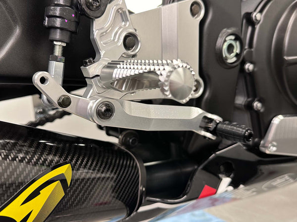 Graves Motorsports ZX-4RR / ZX-4R Brake Lever Upgrade for Galespeed Rear Master - Silver