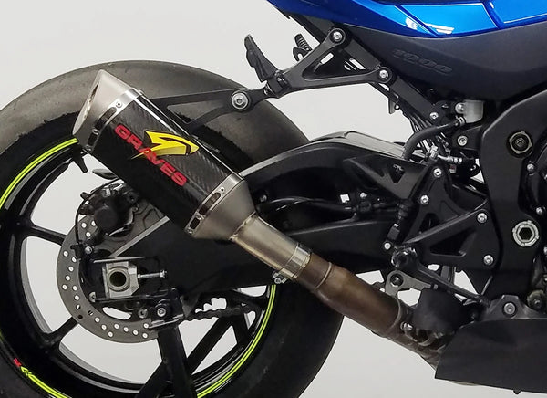 Graves Motorsports Suzuki GSXR 1000 Cat Back Slip-on Exhaust 