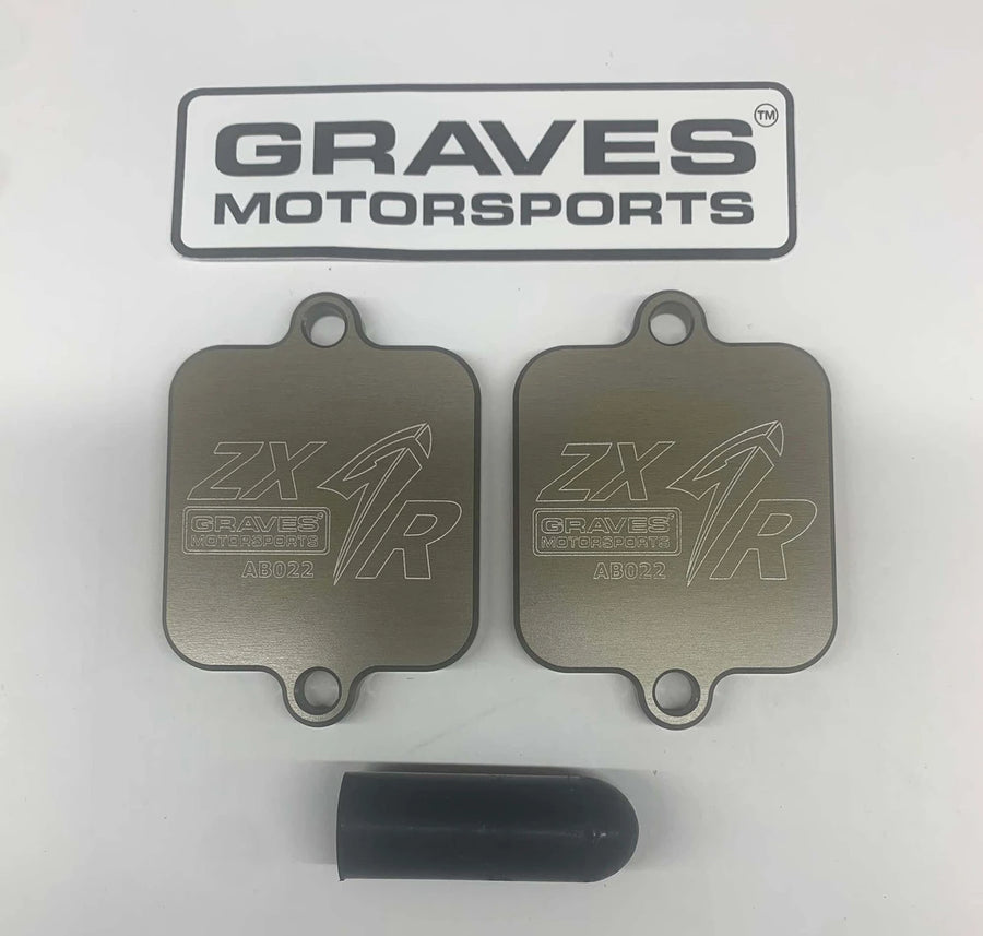 Graves Motorsports Kawasaki Ninja ZX4-RR / ZX6-R / ZX-10R  Smog Block Off Plates