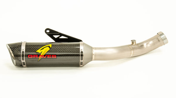Graves Motorsports Aprilia RSV4 Factory Cat Eliminator Carbon Exhaust System 19-20
