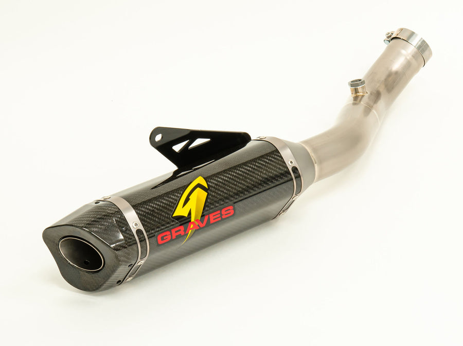 Graves Motorsports Aprilia RSV4 Factory Cat Eliminator Carbon Exhaust System 19-20