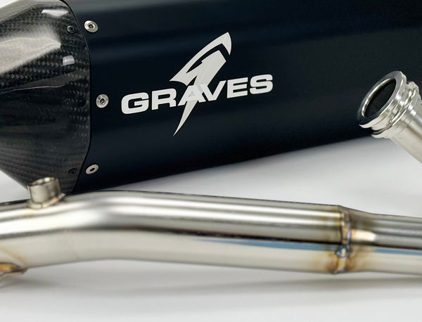 Graves Motorsports Honda CRF300L Full Stainless Exhaust - Black