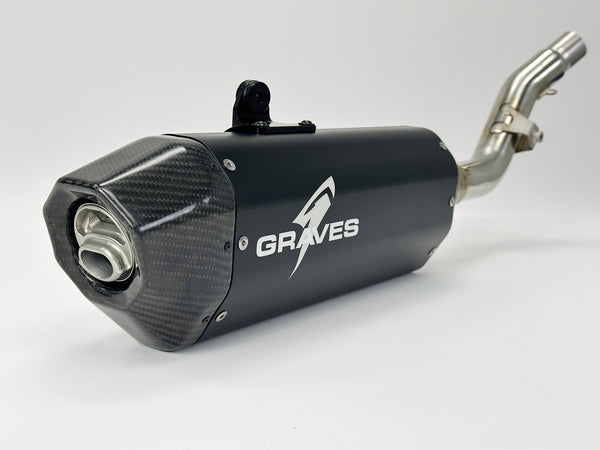 Graves Motorsports Honda CRF300L Full Stainless Exhaust - Black