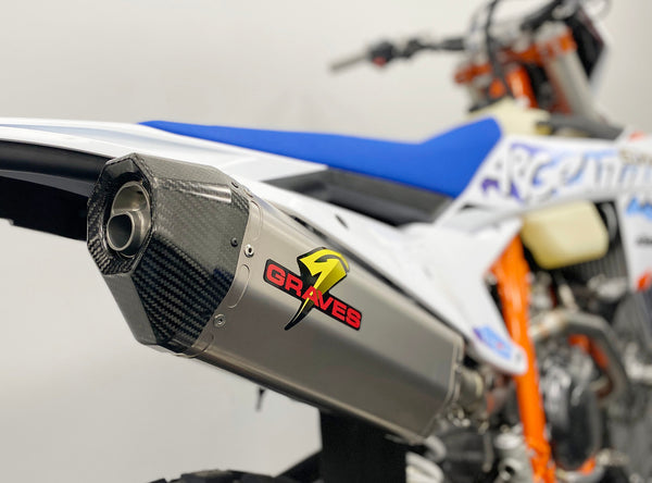 Graves Motorsports KTM - Husqvarna - GasGas  Multi Fitment DualSport Titanium Exhaust - 2024