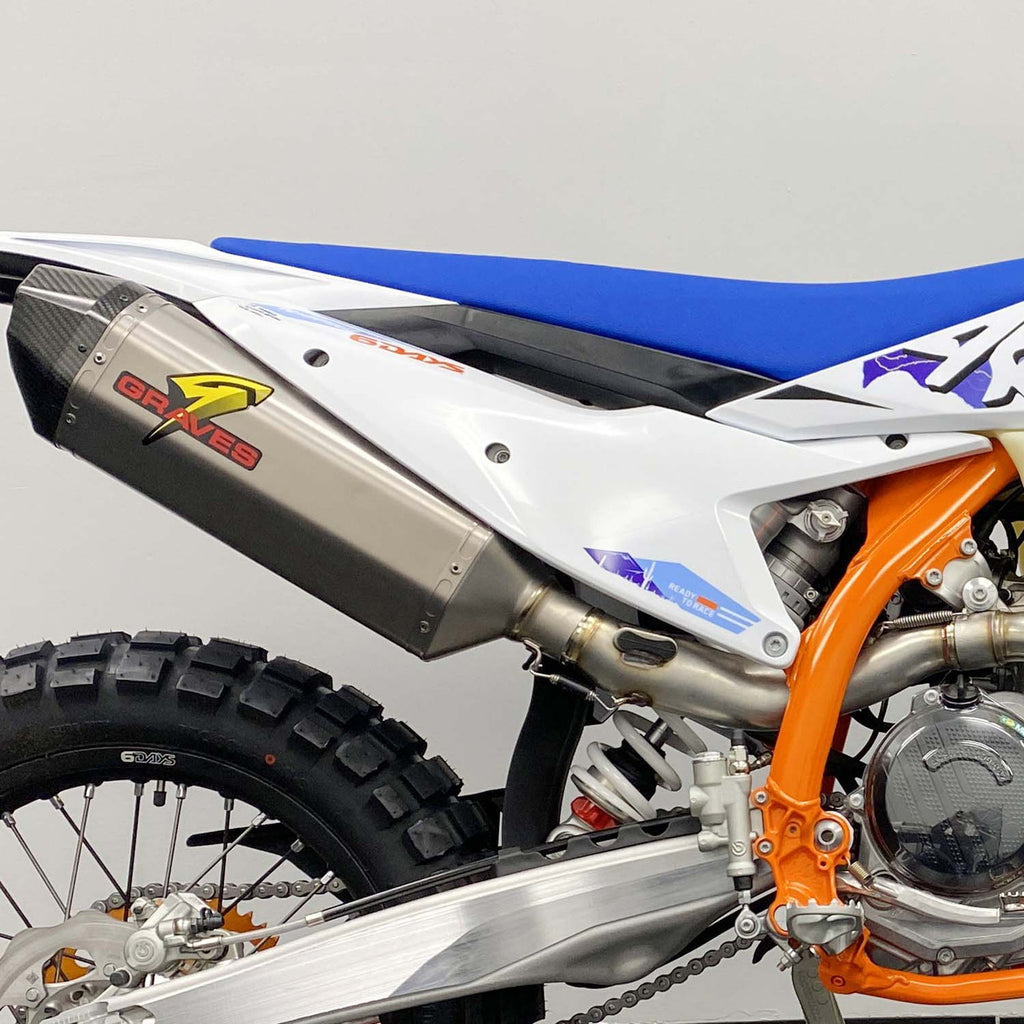Graves Motorsports KTM - Husqvarna - GasGas  Multi Fitment DualSport Titanium Exhaust - 2024