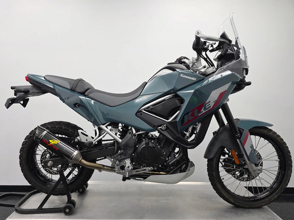 Graves Motorsports Kawasaki KLE 500 LINK Full Exhaust - Carbon Silencer