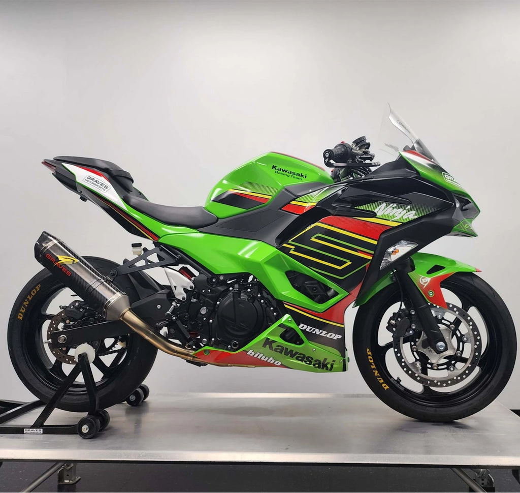 Graves Kawasaki Ninja 500 OEM Bodywork Graphics Set - Green